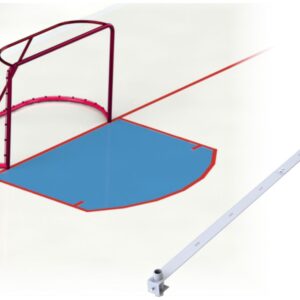 Moulding attachment rail for goal anchors