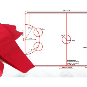 Lines marking kit for Bandy, made of paper fabric