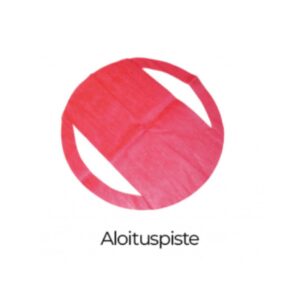 Faceoff circle, red, 600mm, non-woven fabric