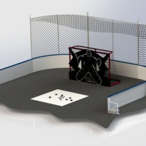 Shooting area 4,2m x 5,55m H500 + shielding H1600